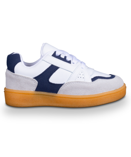MEN'S NAVY AND WHITE SNEAKER