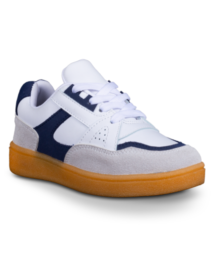 MEN S NAVY AND WHITE SNEAKER