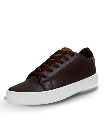 MEN S BROWN LACE-UP SNEAKERS