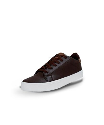 MEN S BROWN LACE-UP SNEAKERS